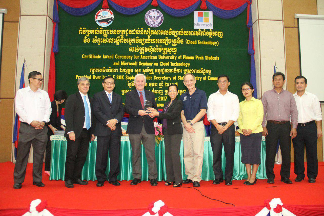 Ministry of Commerce and Microsoft Praised the Contribution made by AUPP Students in Translator Hub-Khmer Project