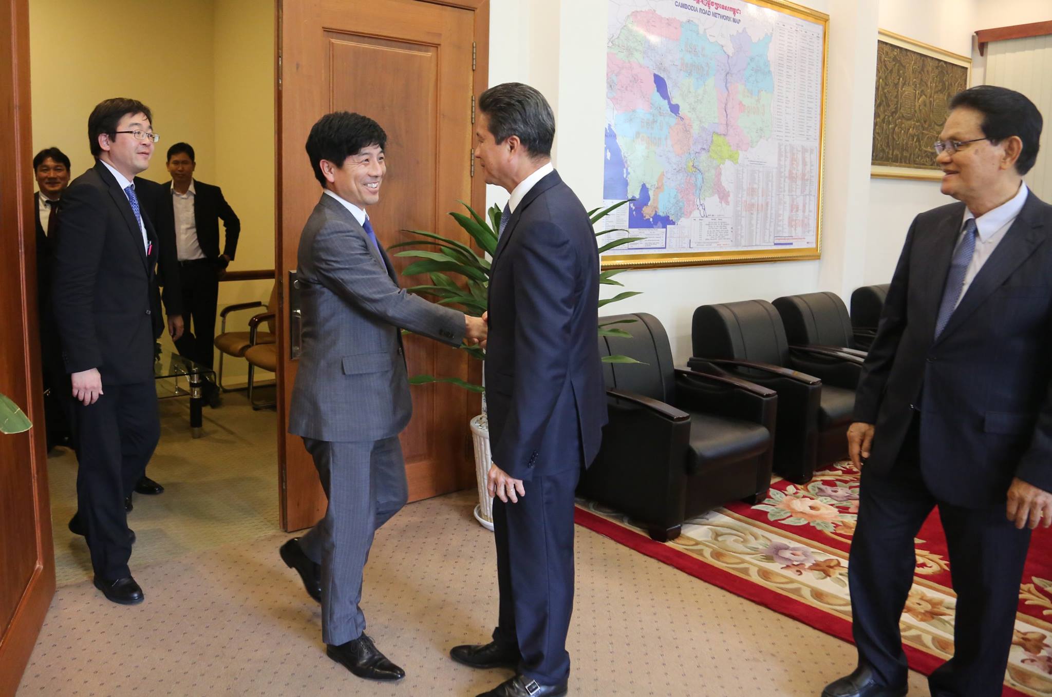 Courtesy call from State Minister of Foreign Affairs of Japan