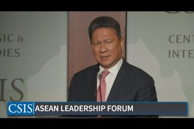 A Conversation with Deputy Prime Minister Sun Chanthol of Cambodia